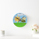 Happy Bee Round Wall klok (Huis)