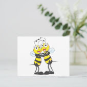 Happy Bee Sisters Briefkaart (Staand voorkant)