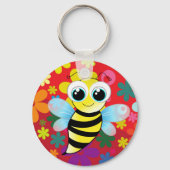 Happy bee sleutelhanger (Voorkant)