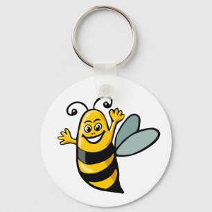Happy Bee Sleutelhanger