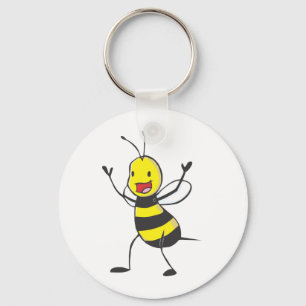 Happy Bee Sleutelhanger