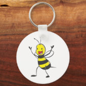 Happy Bee Sleutelhanger (Voorkant)