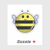 Happy Bee Sticker (Vel)