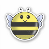 Happy Bee Sticker (Voorkant)