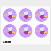 Happy Bee Sticker - groot (Vel)
