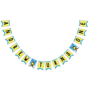 Happy bee Theme Birthday Bunting Flags Vlaggetjes