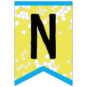 Happy bee Theme Birthday Bunting Flags Vlaggetjes (Tweede vlag)