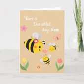 Happy Bee-utiful Day Verjaardag Kaart (Voorkant)