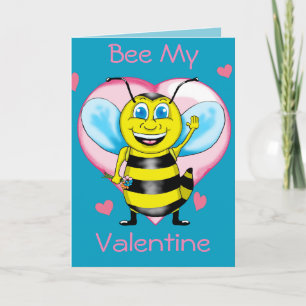 Happy Bee Valentijnsdag Card Feestdagen Kaart