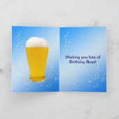 Happy Beer Day 35e verjaardagskaart Kaart (Binnen)