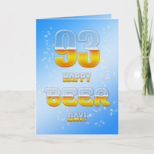 Happy Beer Day 93e verjaardagskaart Kaart