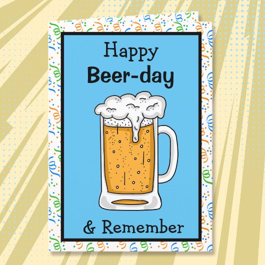 Happy Beer-Day Birthday-kaart Kaart