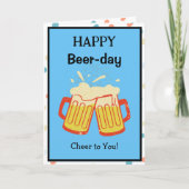 Happy Beer-Day Leuke Verjaardag Kaart (Voorkant)