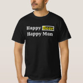 Happy Beer Happy Man R T-shirt (Voorkant)