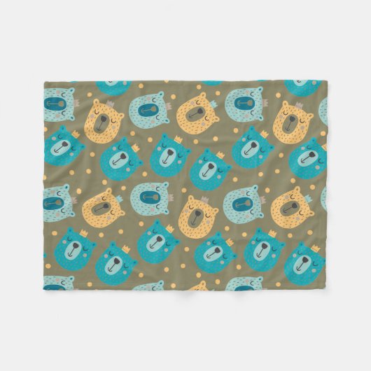 Happy Beer Kings Fleece Deken (Voorkant (Horizontaal))