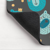 Happy Beer Kings Pattern Scandinavian Style Muismat (Hoek)