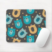 Happy Beer Kings Pattern Scandinavian Style Muismat (Met muis)