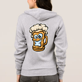 Happy Beer Mok, grappige illustratie Hoodie