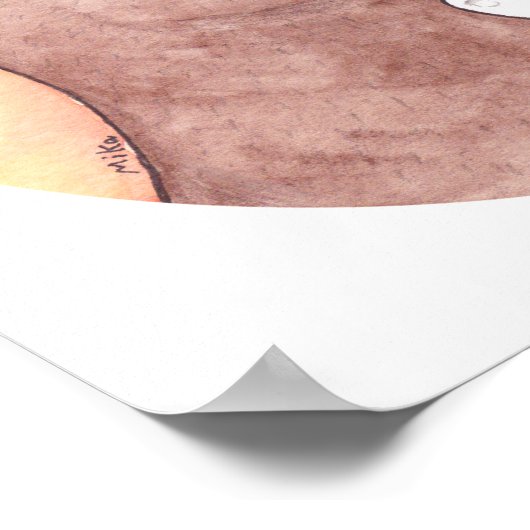 Happy Beer & Rabbit Poster Beer en Bunny Square (Hoek)