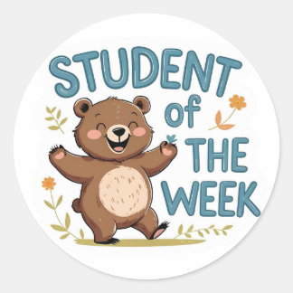 Happy Beer Student van de Week Beloning Sticker Se