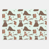 Happy Beer-thday Woodland Beer Verjaardag Inpakpapier Vel (Voorkant 3)