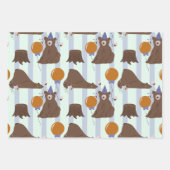 Happy Beer-thday Woodland Beer Verjaardag Inpakpapier Vel (Voorkant 2)