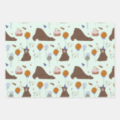 Happy Beer-thday Woodland Beer Verjaardag Inpakpapier Vel (Voorkant)