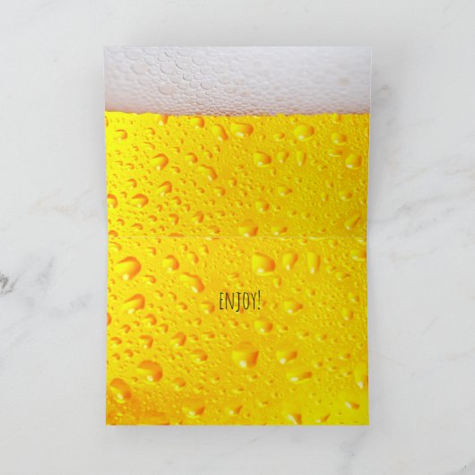 Happy Beerthday Persoonlijke Aangepaste Leeftijd o Kaart (Binnen)