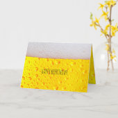 Happy Beerthday Persoonlijke Aangepaste Leeftijd o Kaart (Gele Bloem)