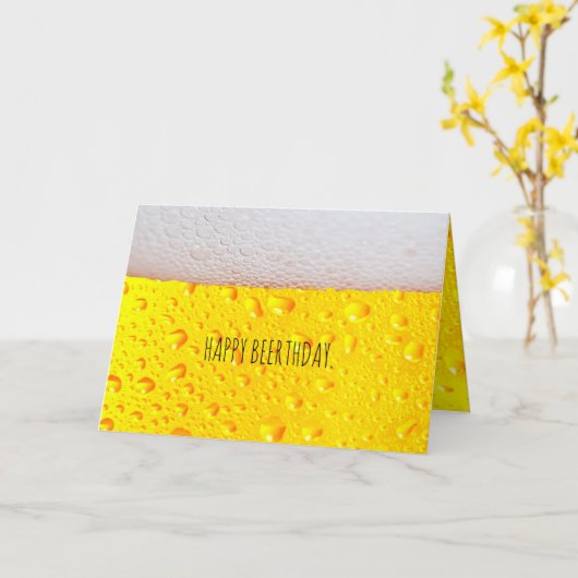 Happy Beerthday Persoonlijke Aangepaste Leeftijd o Kaart (Gele Bloem)