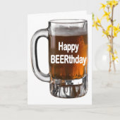 Happy Beerthday wenskaart Kaart (Gele Bloem)