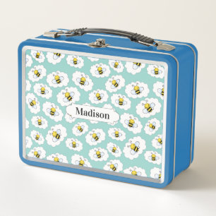Happy Bees Pattern aangepaste lunchboxen
