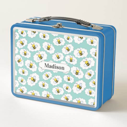 Happy Bees Pattern aangepaste lunchboxen (Voorkant)