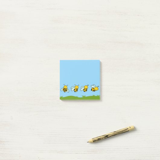 Happy Bees Post-It Notes (Op bureau)