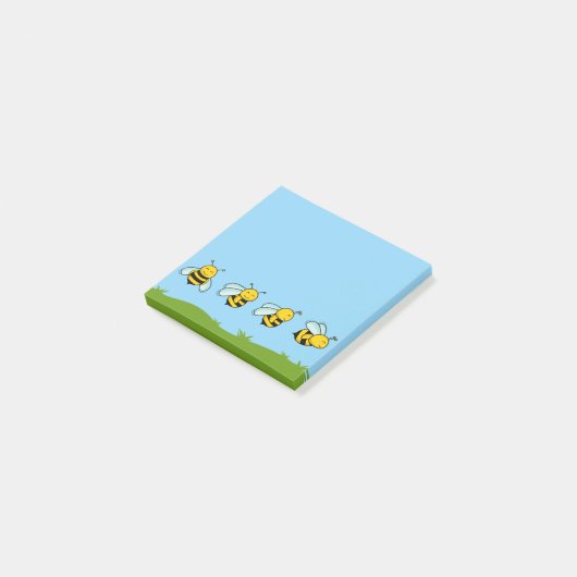 Happy Bees Post-It Notes (Schuin)