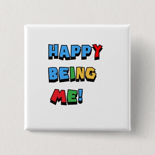 Happy being me Button (Voorkant)