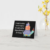 Happy Belated Birthday Kaart (Gele Bloem)