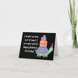 Happy Belated Birthday Kaart
