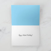 Happy Belated Birthday Wenskaart Bedankkaart (Binnen)