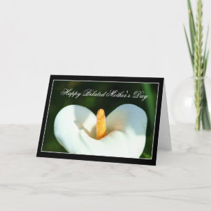 Happy Belated Moederdag Calla Lily kaart