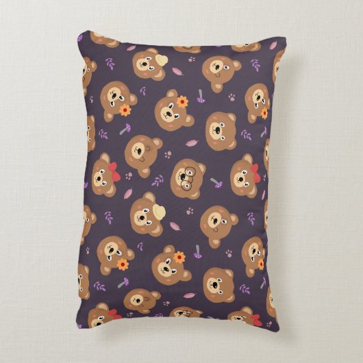 Happy Beren Accent Kussen (Achterkant (Verticaal))