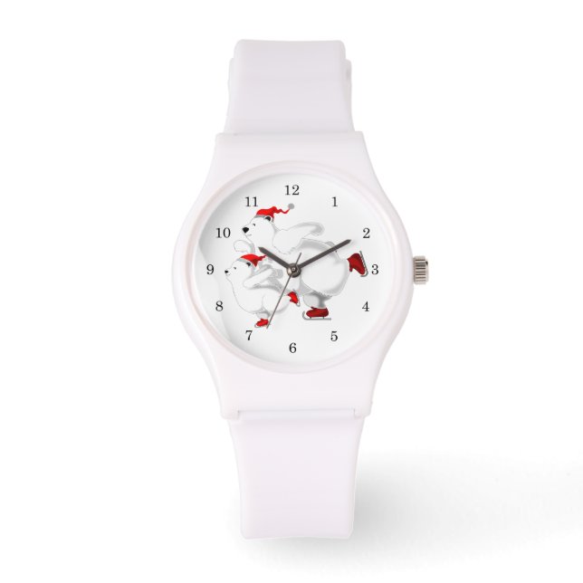 Happy Beren Watch - Kerstmis Horloge (Voorkant)