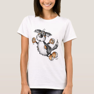Happy Bernese Mountain Dog Cartoon T-Shirt