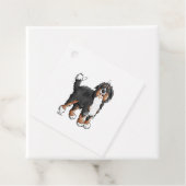 Happy Bernese Mountain Dog - Comic - Dogs - Cartoo Bedankjes Labels (In situ)