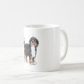 Happy Bernese Mountain Dog - Comic - Dogs - Cartoo Koffiemok (Voorkant rechts)