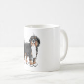 Happy Bernese Mountain Dog - Comic - Dogs - Cartoo Koffiemok (Voorkant rechts)