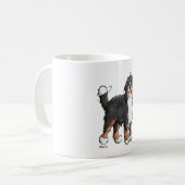 Happy Bernese Mountain Dog - Comic - Dogs - Cartoo Koffiemok (Voorkant links)