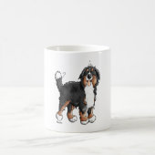 Happy Bernese Mountain Dog - Comic - Dogs - Cartoo Koffiemok (Center)