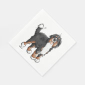 Happy Bernese Mountain Dog - Comic - Dogs - Cartoo Servet (Hoek)