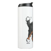 Happy Bernese Mountain Dog - Comic - Dogs - Cartoo Thermosbeker (Gedraaid links)